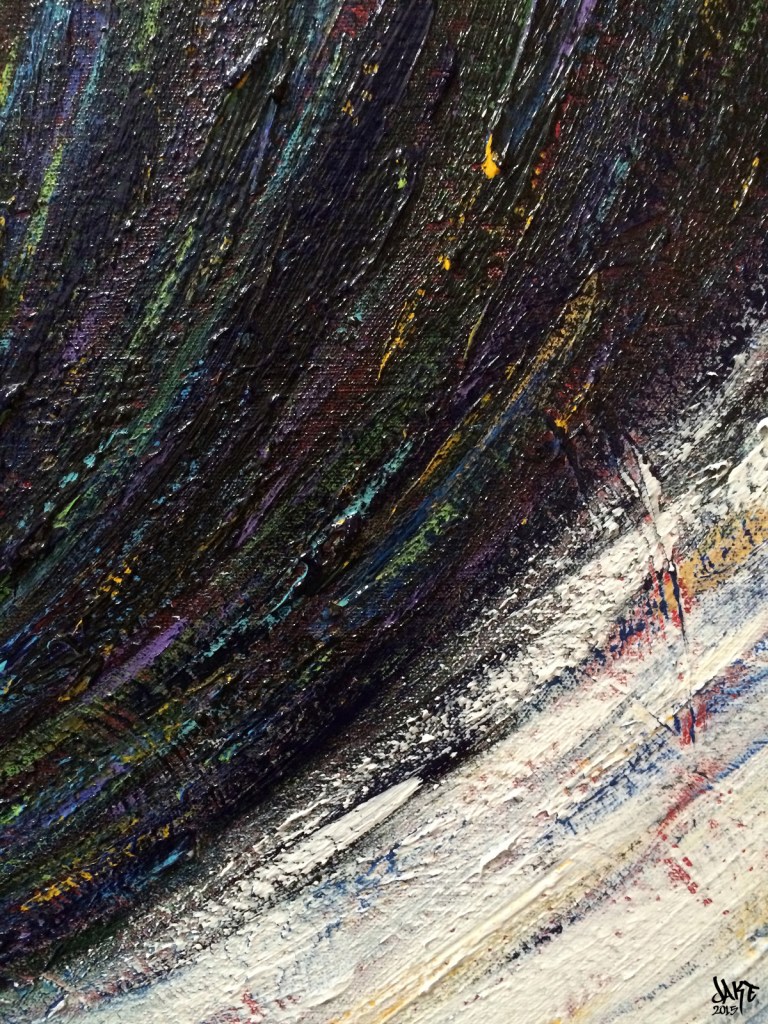 76 x 122 cm. Acrylic on linen canvas. © Jake Jackson 2015